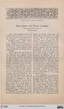 Zwei Figuren von Wenzel Jamnitzer