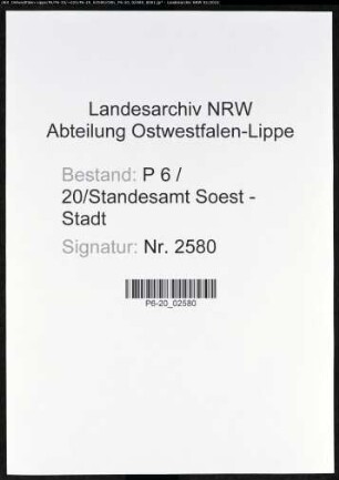 Heiratsregister Standesamt Soest