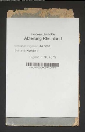 Doppelte Berichterstattung des kurkölnischen Agenten Gress in Wetzlar über die beim Reichskammergericht geführten Prozesse