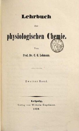 Lehrbuch der physiologischen Chemie, 2