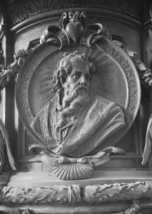 Porträtmedaillon des Augustinus