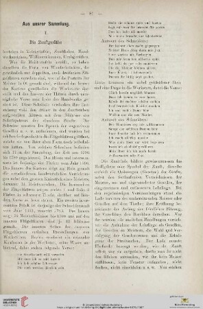 Aus unsrer Sammlung