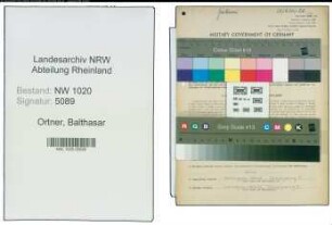 Entnazifizierung Balthasar Ortner , geb. 06.02.1899 (Gaertner)
