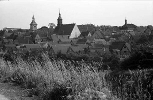 Marbach: Gesamtansicht der Stadt von Westen