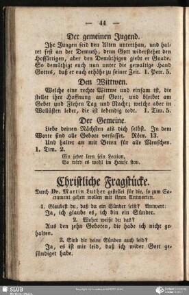 Christliche Fragstücke