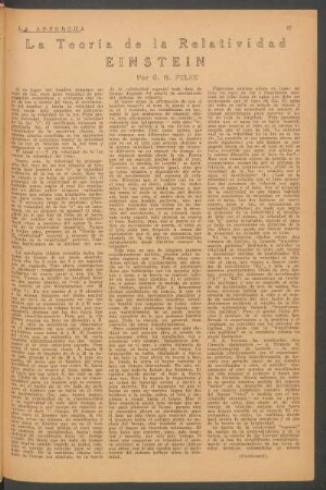 La teoría de la relatividad de Einstein - [Continuación]