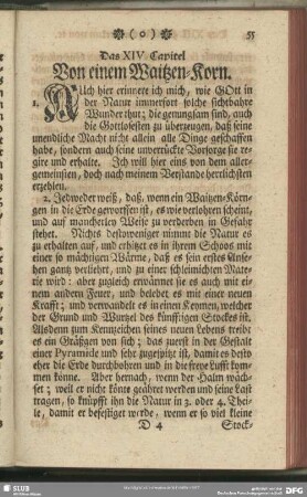 Das XIV. Capitel. Von einem Waitzen-Korn