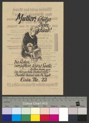 Flugblatt der Bürgerlichen Einheitsliste (BEL) zur Landtagswahl am 14. September 1930