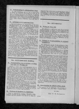 21. Meldung für Januar 1944.