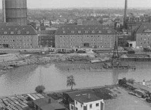 Schadensstelle an der Geeste/Bremerhaven