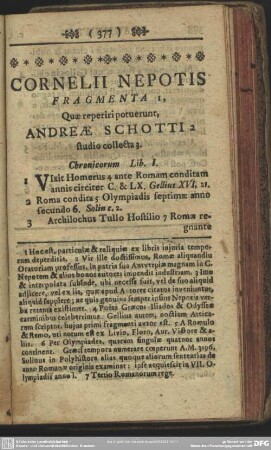 Cornelli Nepotis Fragmenta ... Quae reperiri poterunt, Andreas Schotti ...
