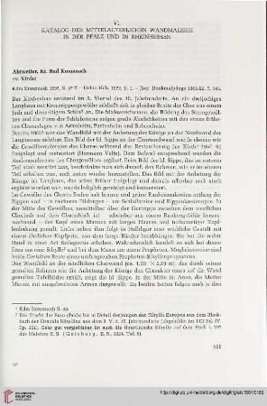 VI. Katalog der mittelalterlichen Wandmelerei in der Pfalz und Rheinhessen