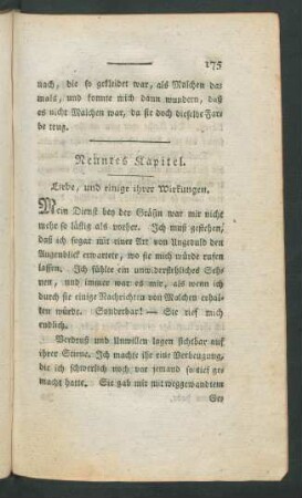 Neuntes Kapitel. Liebe, und einige ihrer Wirkungen.