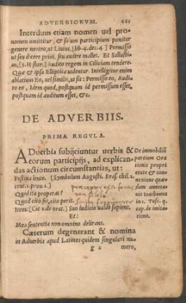 De Adverbiis.