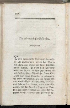 Ein und vierzigste Geschichte - Fünf und vierzigste Geschichte
