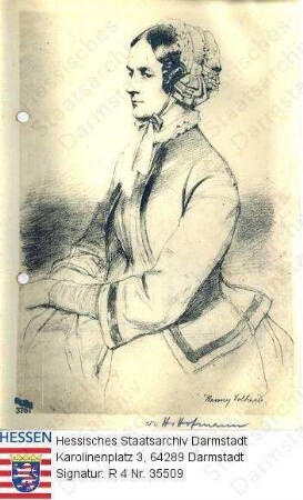 Volhard, Johannette (Nanny) (1805-1882) / Porträt, Halbfigur