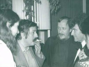 IFF 1978. Günter Grass, Florian Hopp und Jacques Rozier, Regisseur von Die Schiffbrüchigen der Schildkröteninsel