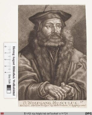 Bildnis Wolfgang Musculus (eig. Mäuslin)