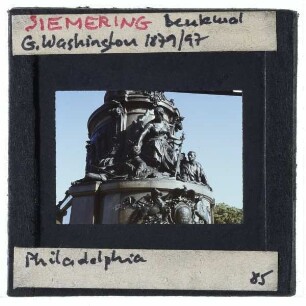 Philadelphia, Eakins Oval, Siemering, George-Washington-Denkmal
