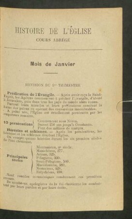 Mois de Janvier