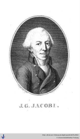 Frontispiz: Johann Georg Jacobi