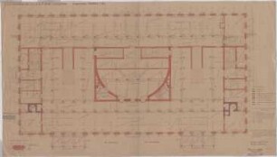 Troost, Paul Ludwig; München, Arcisstr. 12; Führerbau der NSDAP - Grundriss EG