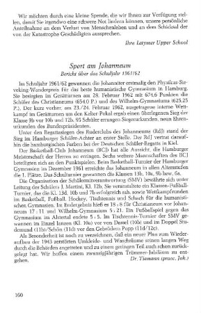 Sport am Johanneum