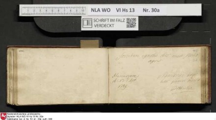 Stammbuch des U. J. Schrader aus Hannover