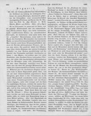 Ebrard, A.: Die Idee der Gottmenschlichkeit des Christenthums, der Schlüssel zur Lösung der wichtigsten Probleme der neueren Theologie. Antrittsrede gehalten bei Uebernahme einer ausserordentlichen theologischen Professur zu Zürich den 31. Oktober 1844. Zürich: Meyer & Zeller 1844