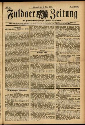Ausgabe vom Mittwoch, den 06. März 1895.