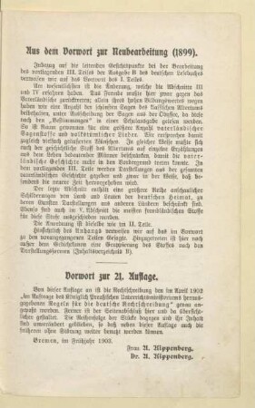 Aus dem Vorwort zur Neubearbeitung (1899)