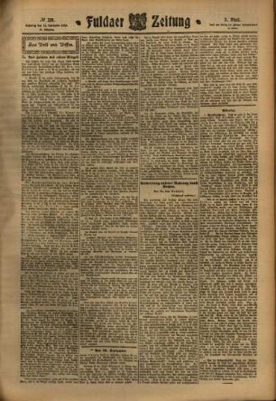 Dritte Ausgabe vom Samstag, den 24. September 1910.