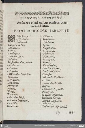 Elenchus Auctorum