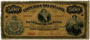 Geldschein, 500 Reis, 1874?