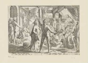 Phaethon fragt nach dem Sonnenwagen, Blatt 1 der Folge "Ovids Metamorphosen Buch II"