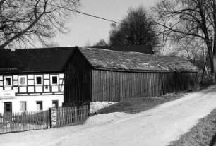 Wilsdruff-Grund. Hintere Mühle oder Obermühle, auch Erlersche Mühle, Ansicht