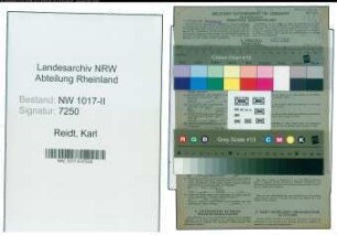 Entnazifizierung Karl Reidt , geb. 03.06.1912 (Arbeiter)