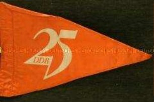 Wimpel zum 25. Jahrestag der DDR