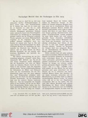 18.1915: Vorläufiger Bericht über die Grabungen in Elis 1914