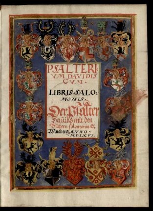 [5]: Psalterivm|| Davidis.|| = Der Psalter|| Dauids