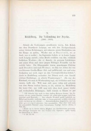 X. Heidelberg. Die Vollendung der Psyche. (1886-1893).