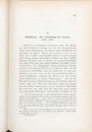 X. Heidelberg. Die Vollendung der Psyche. (1886-1893).