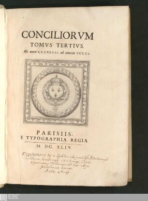 Tomvs Tertivs: Ab anno CCCXLVII. ad annum CCCCI.