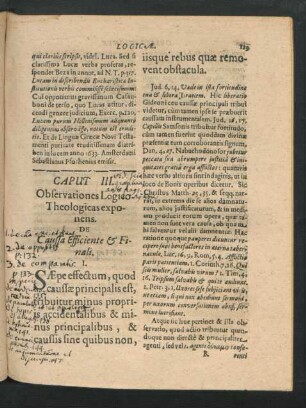 Caput III. Observationes Logico-Theologicas exponens.