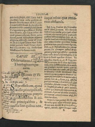 Caput III. Observationes Logico-Theologicas exponens.