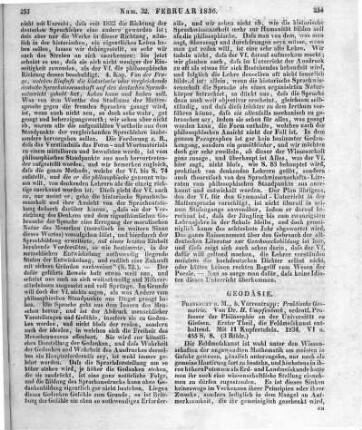 Umpfenbach, H.: Praktische Geometrie. T. 1. Die Feldmesskunst enthaltend. Frankfurt a. M.: Varrentrapp 1834