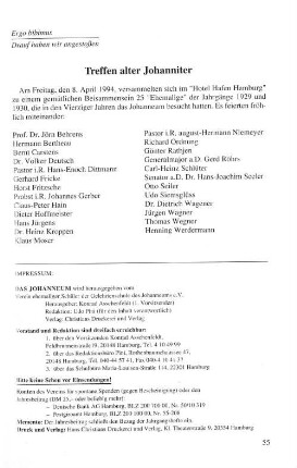Treffen alter Johanniter