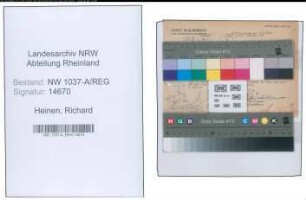 Entnazifizierung Richard Heinen , geb. 00.00.0000 ()
