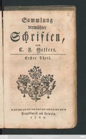 Sammlung vermischter Schriften