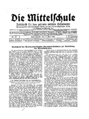 Denkschrift des Provinzialverbandes Rheinland-Westfalen zur Vorbildung der Mittelschullehrer